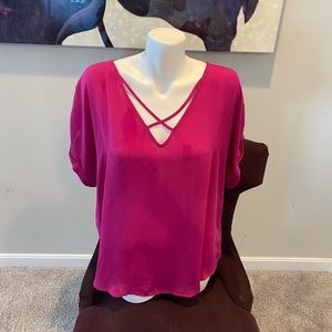 Worthington plus size fuschia  blouse